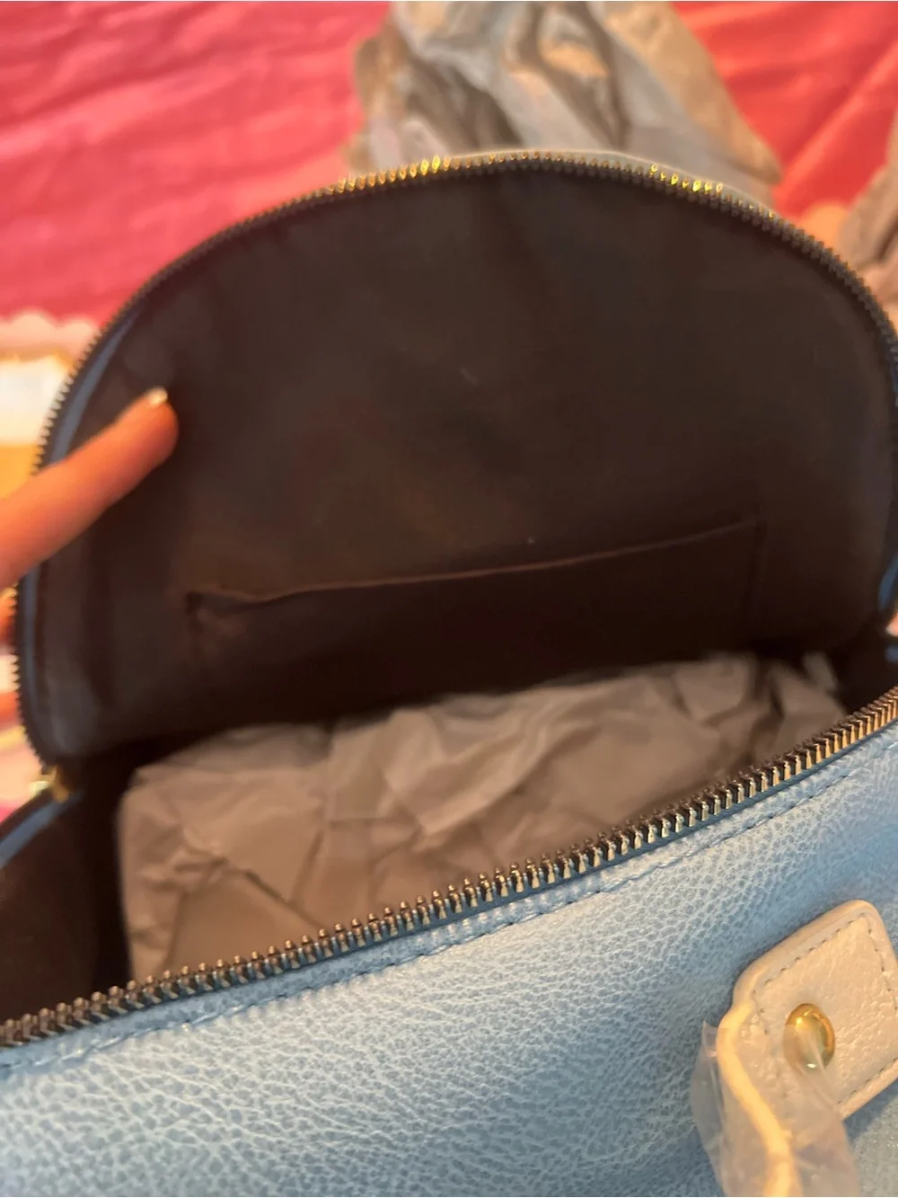 Cinderella Blue Fairy Tale Castle Clock Mini Backpack